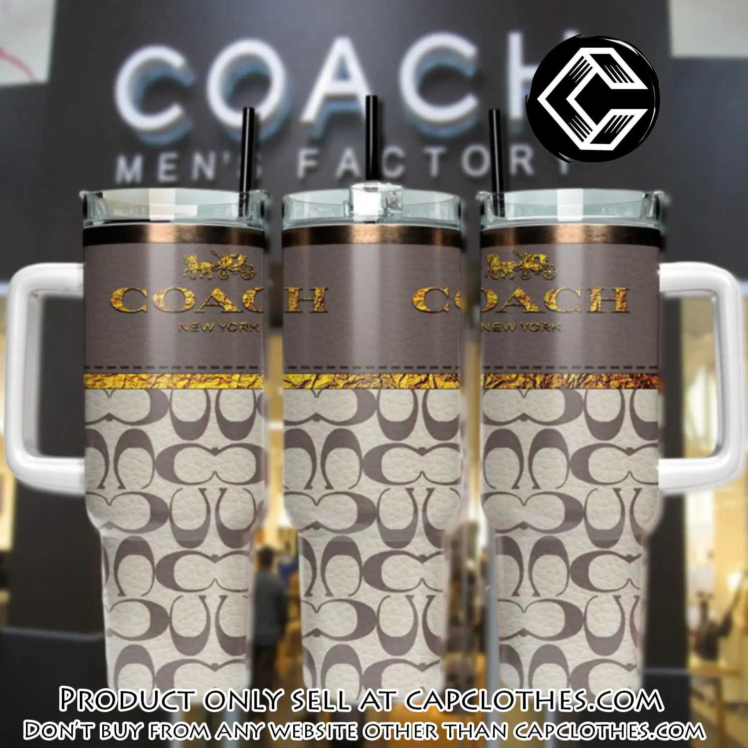 Coach logo stanley tumbler design 40oz logo stanley tumbler ktb1087 cc0834262
